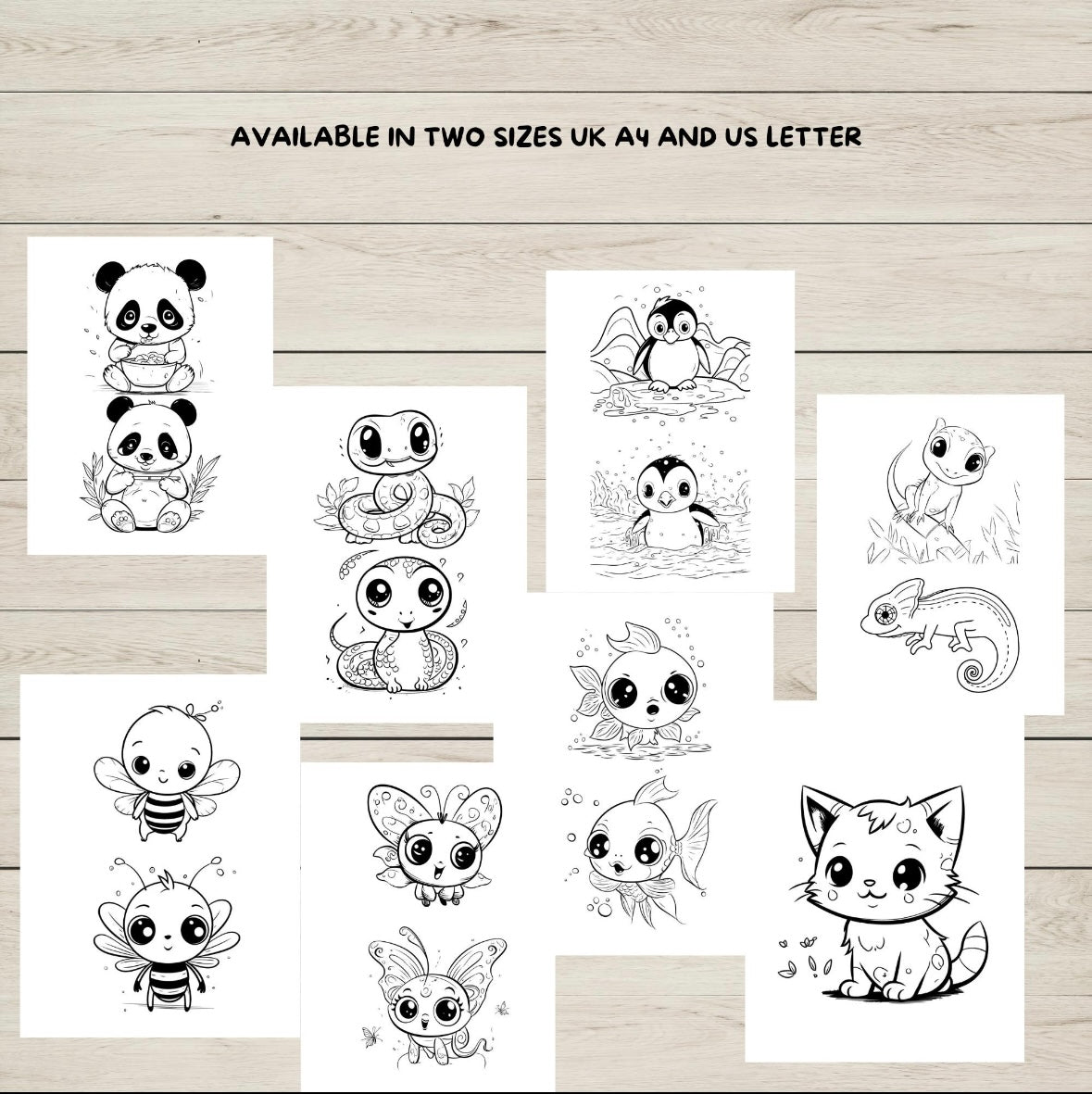 Kawaii Cartoon Colouring Book