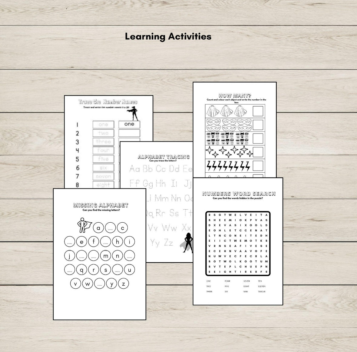 Superhero Activity Book PDF