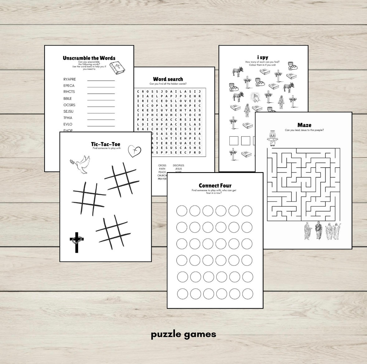 Christian Activity Book for Kids – Printable PDF