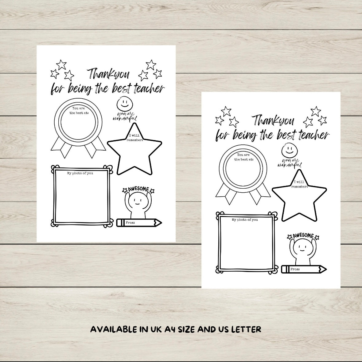 Teacher Appreciation Printable