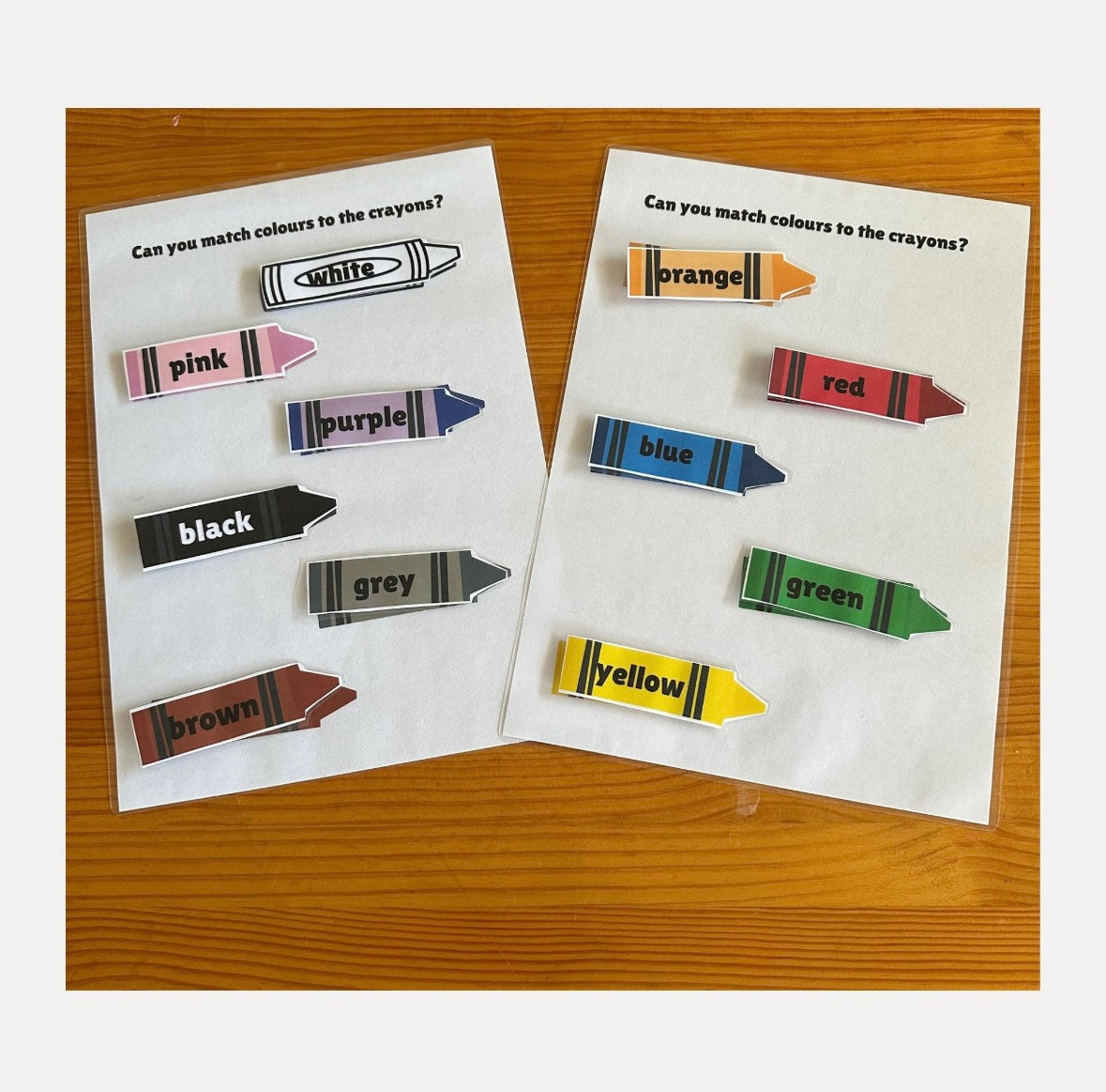 Colour Matching Activity