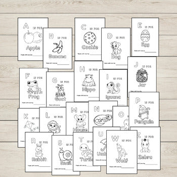 "A to Z Colouring Pages."