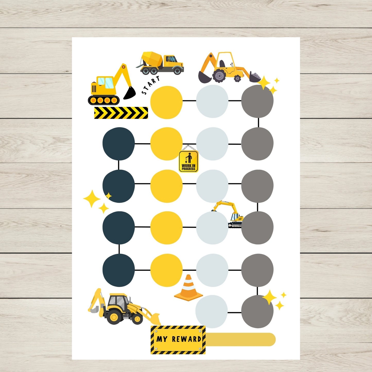 Digger Reward Chart Printable