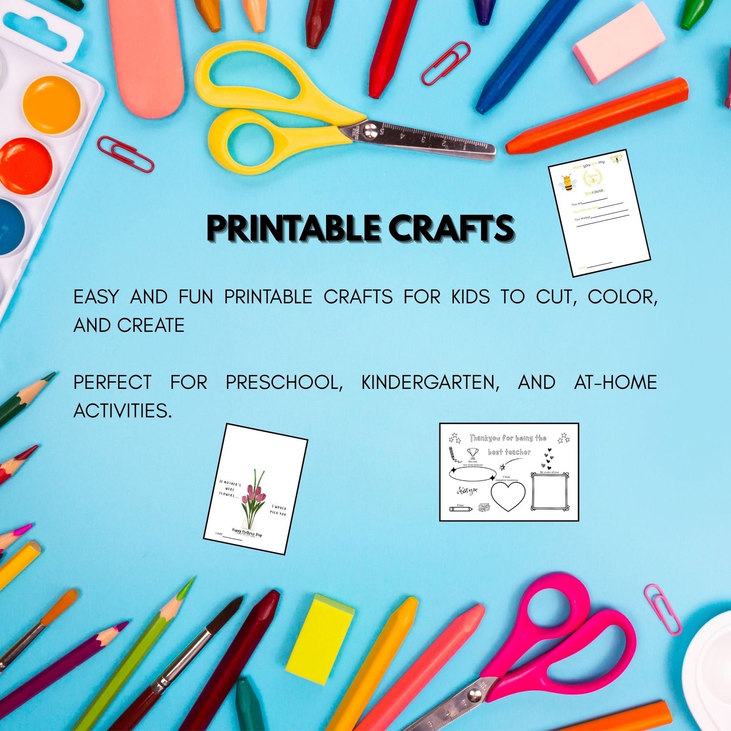 Printable craft activities for kids-creative downloadable fun.