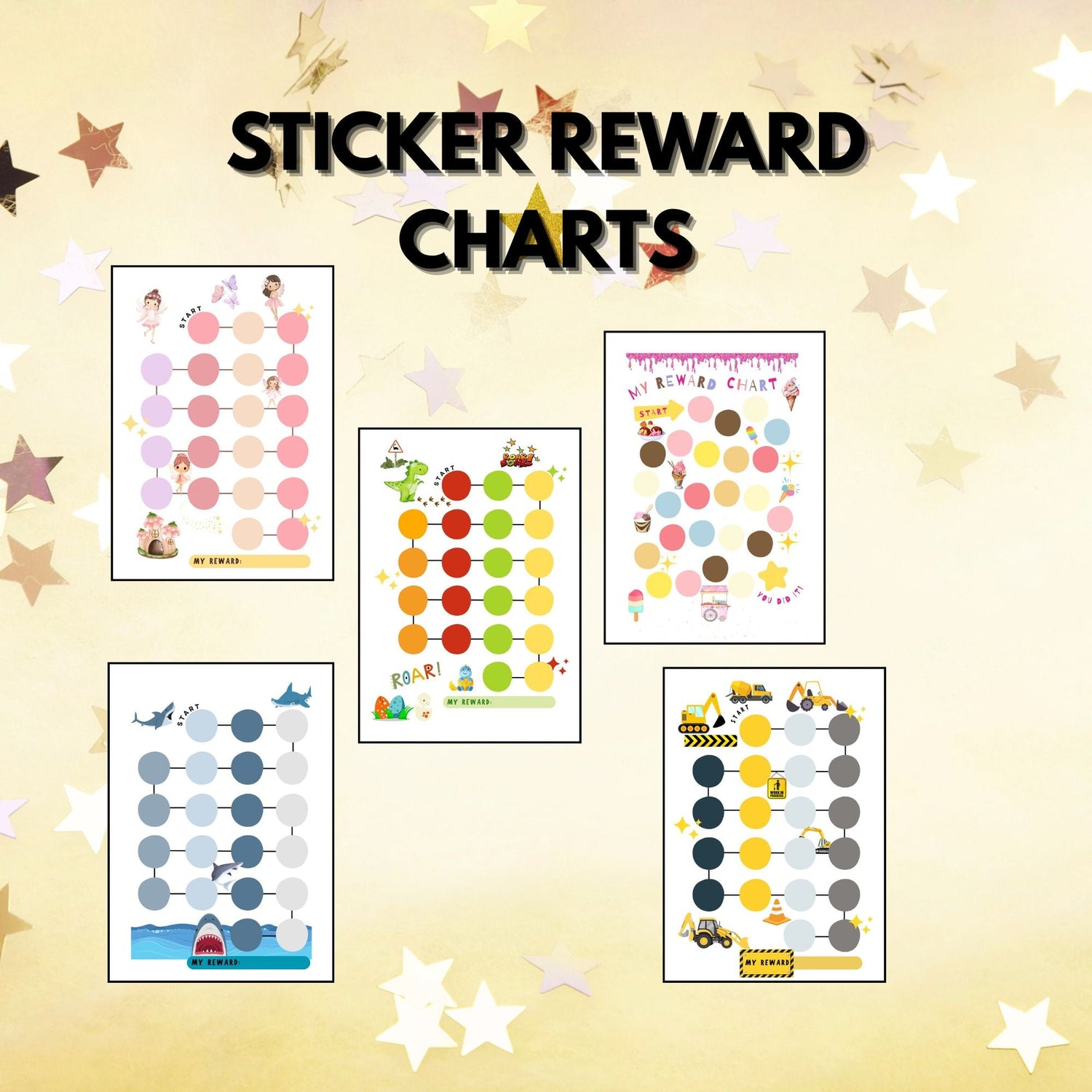 Printable Reward Charts for Toddlers & Early Years.