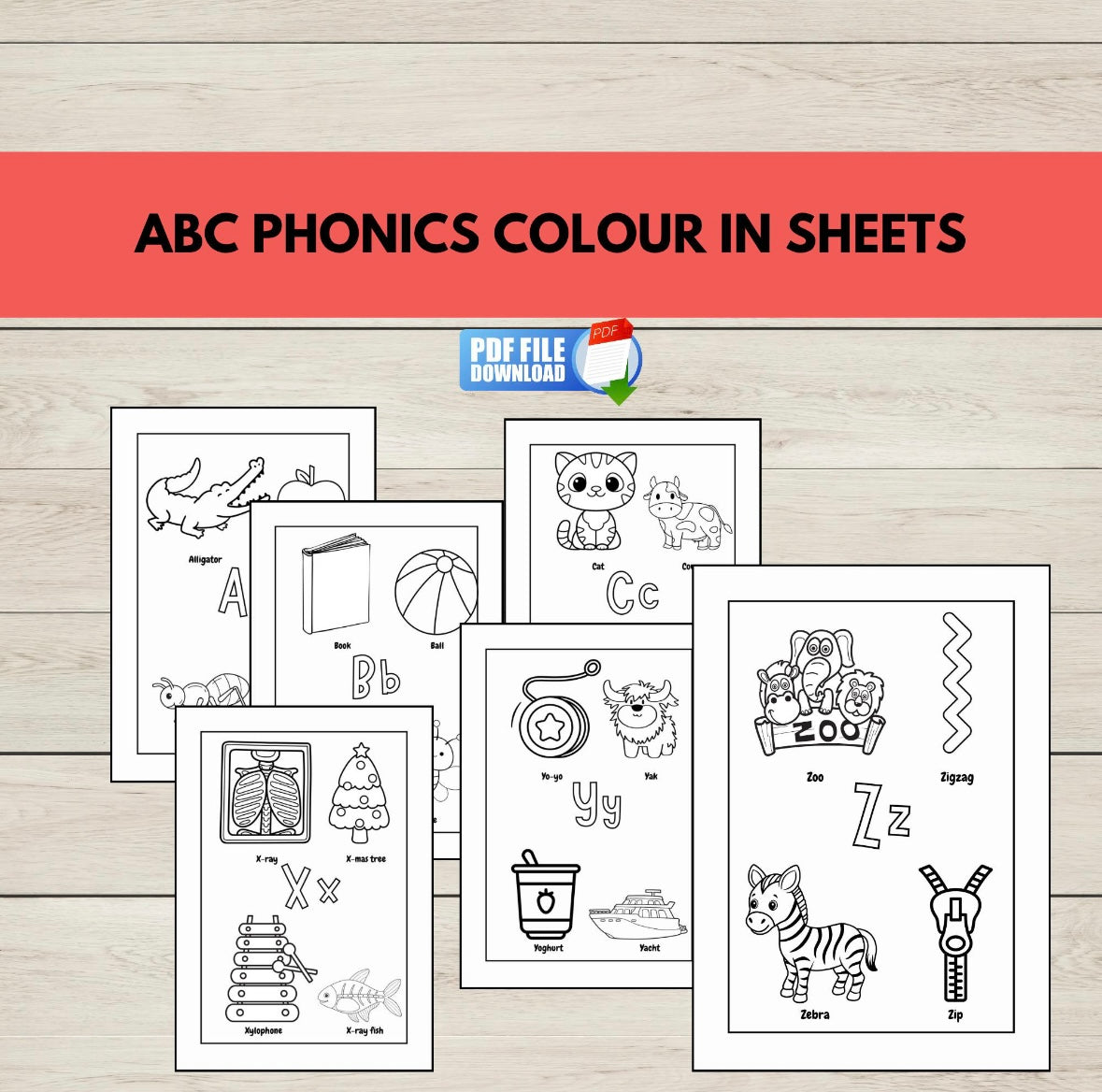 Free printable alphabet colouring sheets for early learners.  