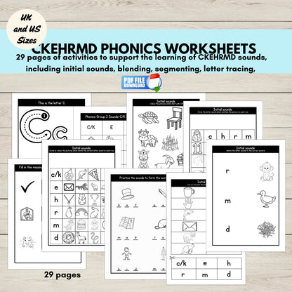 CKEHRMD phonics Group 2 worksheets printable.