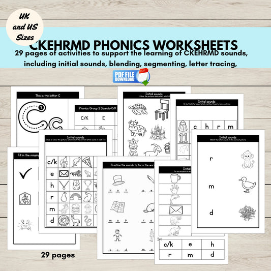 CKEHRMD phonics Group 2 worksheets printable.
