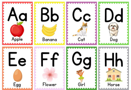 Free Alphabet Flash Cards for Early Literacy