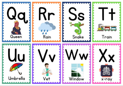 Free Alphabet Flash Cards for Early Literacy