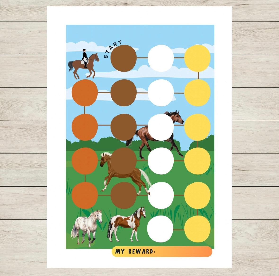 Horse Reward Chart Printable