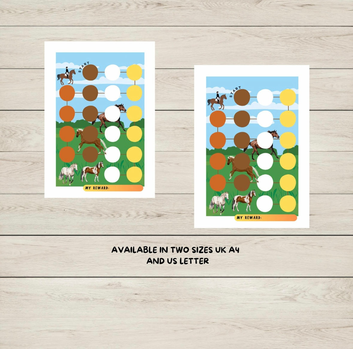 Horse Reward Chart Printable