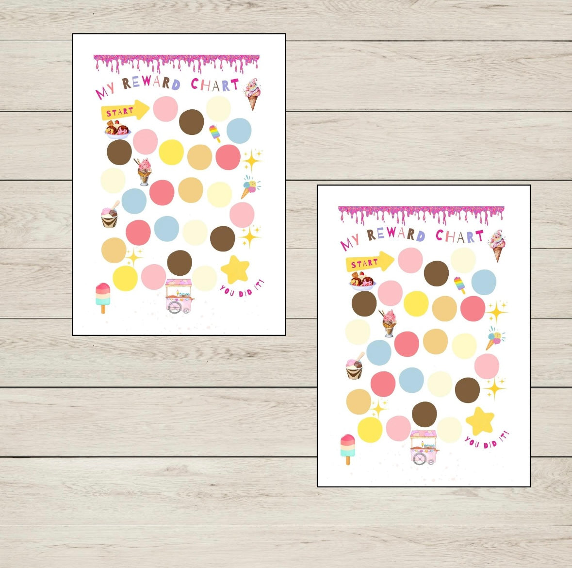 Ice Cream Reward Chart Printable