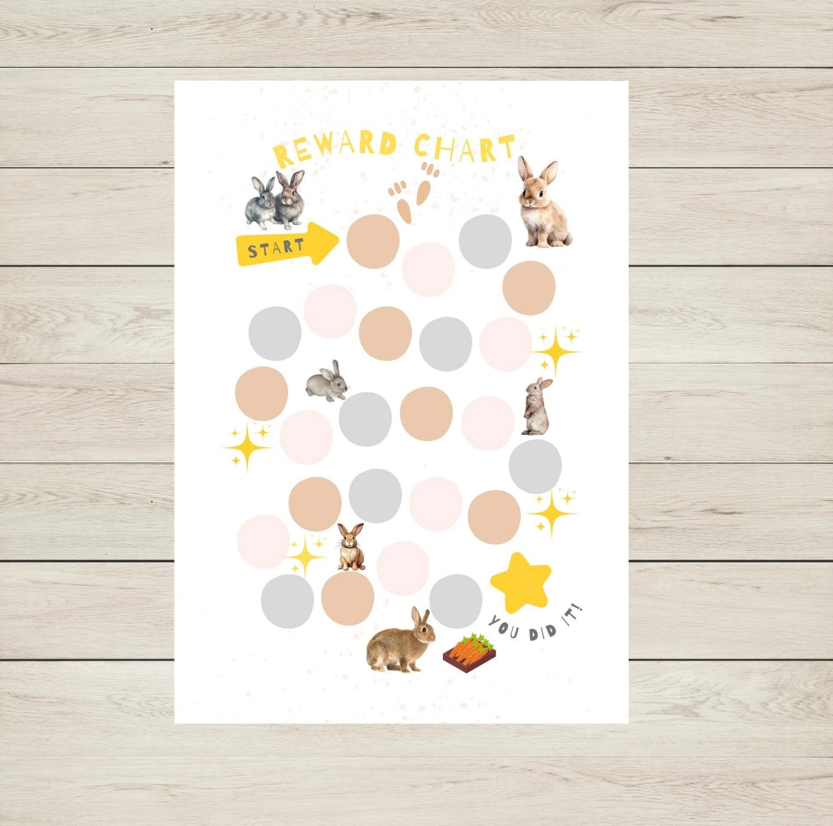Rabbit Reward Chart Printable