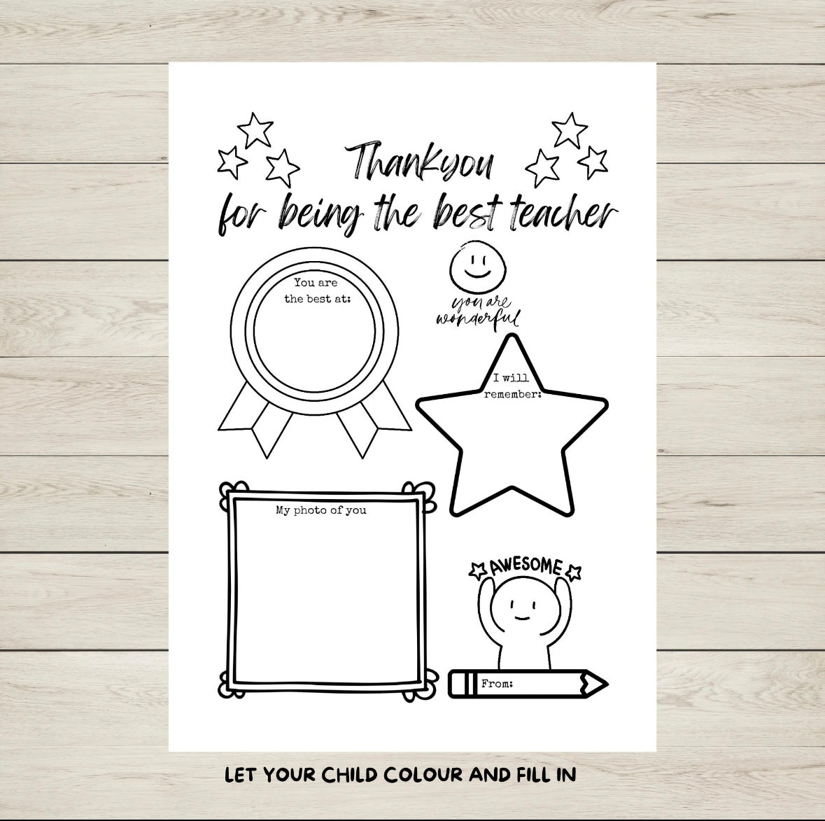 Teacher Appreciation Printable