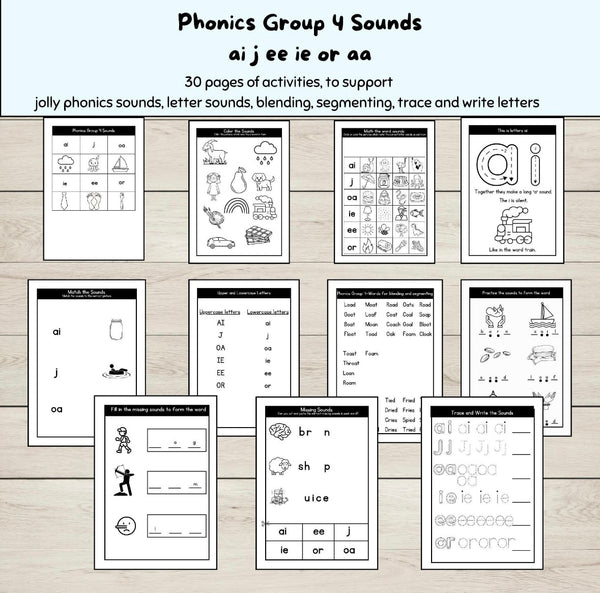 Phonics Worksheets for Group 2 PDF – magicalminikids