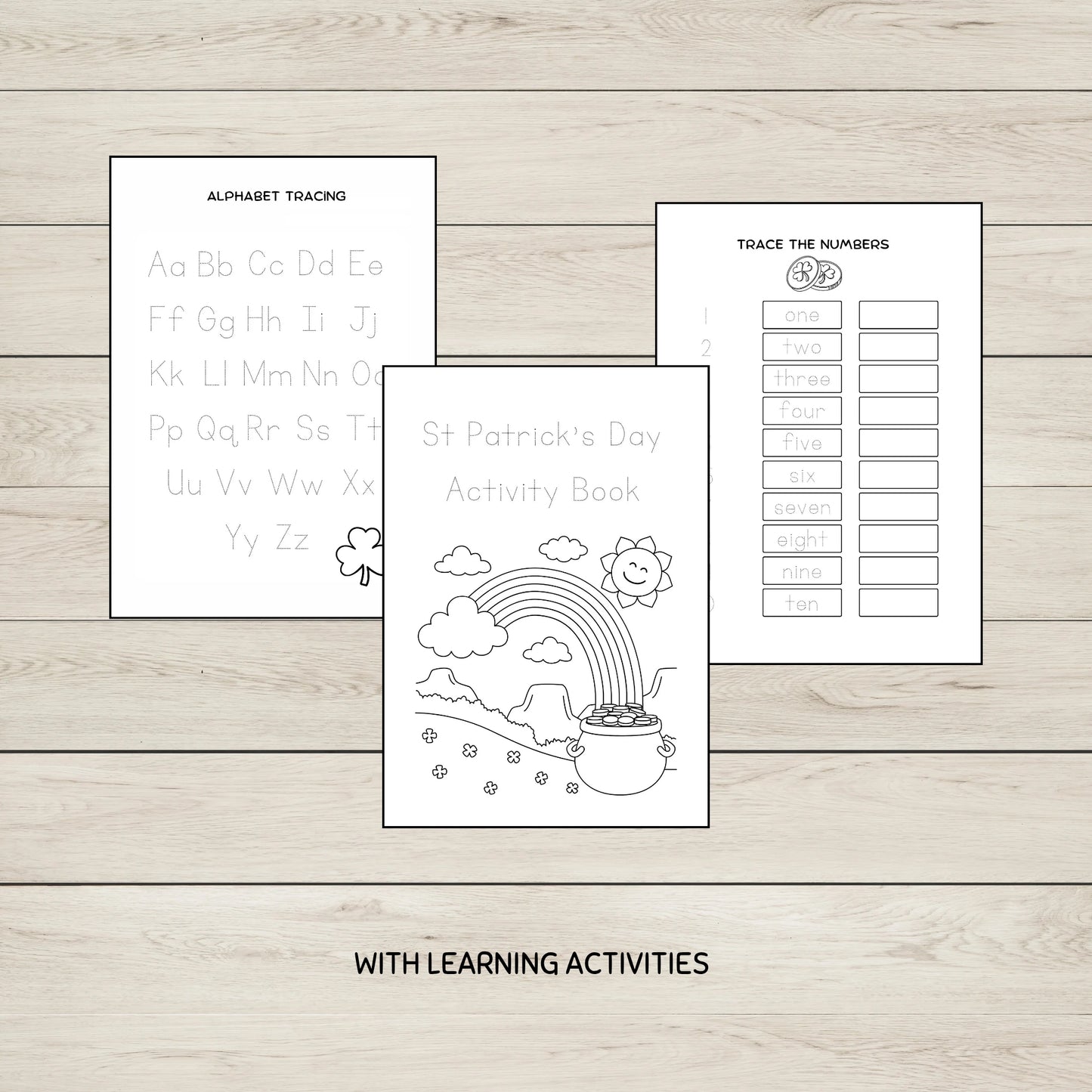Printable St Patrick's Day Learning Sheets.
