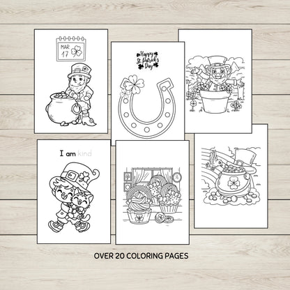 St Patrick's Day Colouring Pages for Kids.