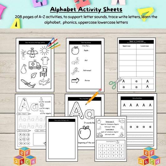 "A collection of alphabet tracing worksheets pdf"