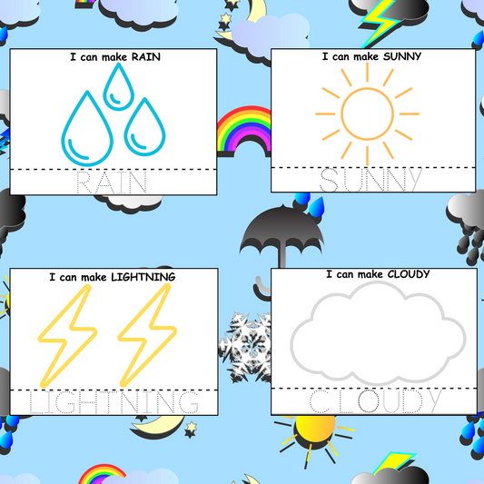 printable weather playdough mats 