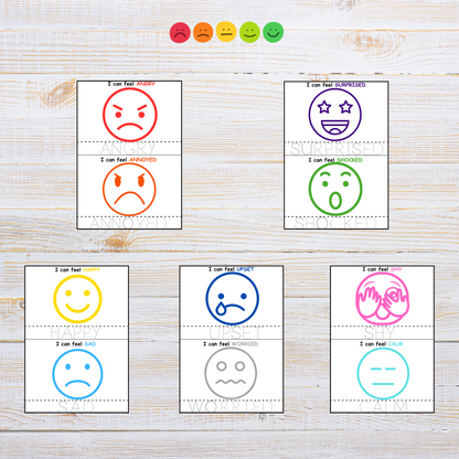 "Feelings and Emotions Printable Playdough Mats."