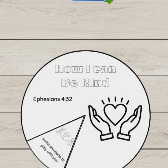 Teach kids empathy, gratitude, and Bible-based kindness with the Kindness Wheel for Kids. Perfect for Sunday school, homeschool, VBS, and Christian classrooms.