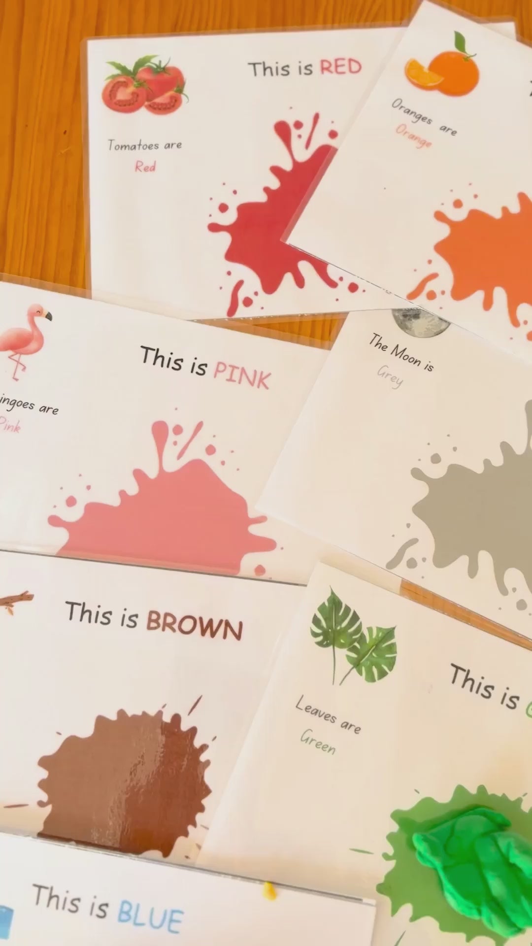 Video preview of printable colour play dough mats for kids featuring vibrant colours and hands-on activities for teaching colour recognition and fine motor skills.