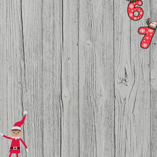 An elf video featuring 6 7 themed colouring and puzzle games pages for kids.