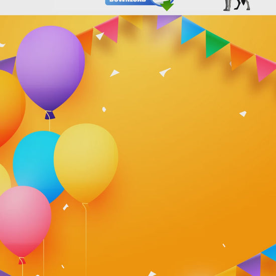 A video showing a printable birthday activity and colouring sheet for kids. 