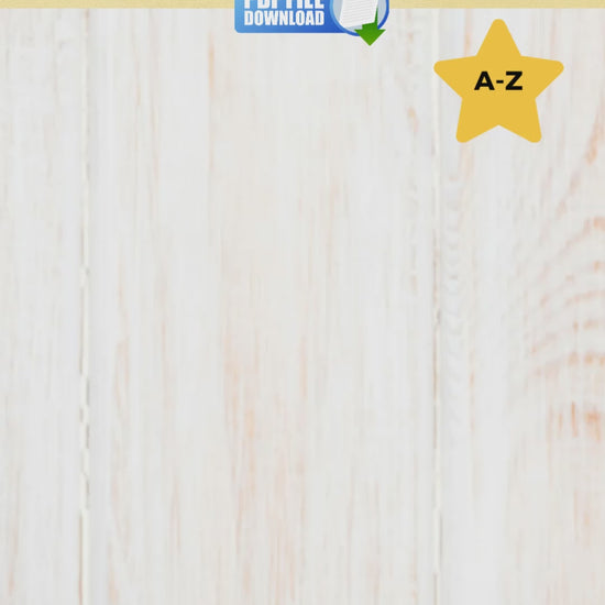 Preview video showing ABC Order Worksheets from A to Z. Printable alphabetical order activity for preschool, Pre-K, and kindergarten.