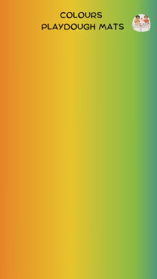Video preview of printable colour play dough mats for kids featuring vibrant colours and hands-on activities for teaching colour recognition and fine motor skills.