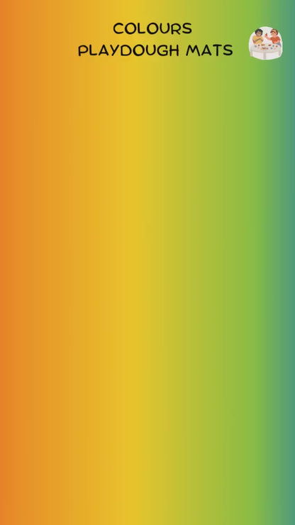 Video preview of printable colour play dough mats for kids featuring vibrant colours and hands-on activities for teaching colour recognition and fine motor skills.