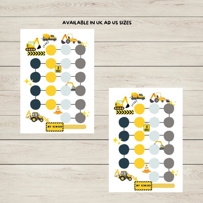 Digger Reward Chart Printable