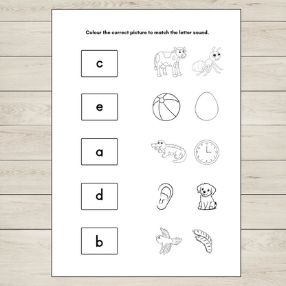 Beginning Sounds Activity Sheets