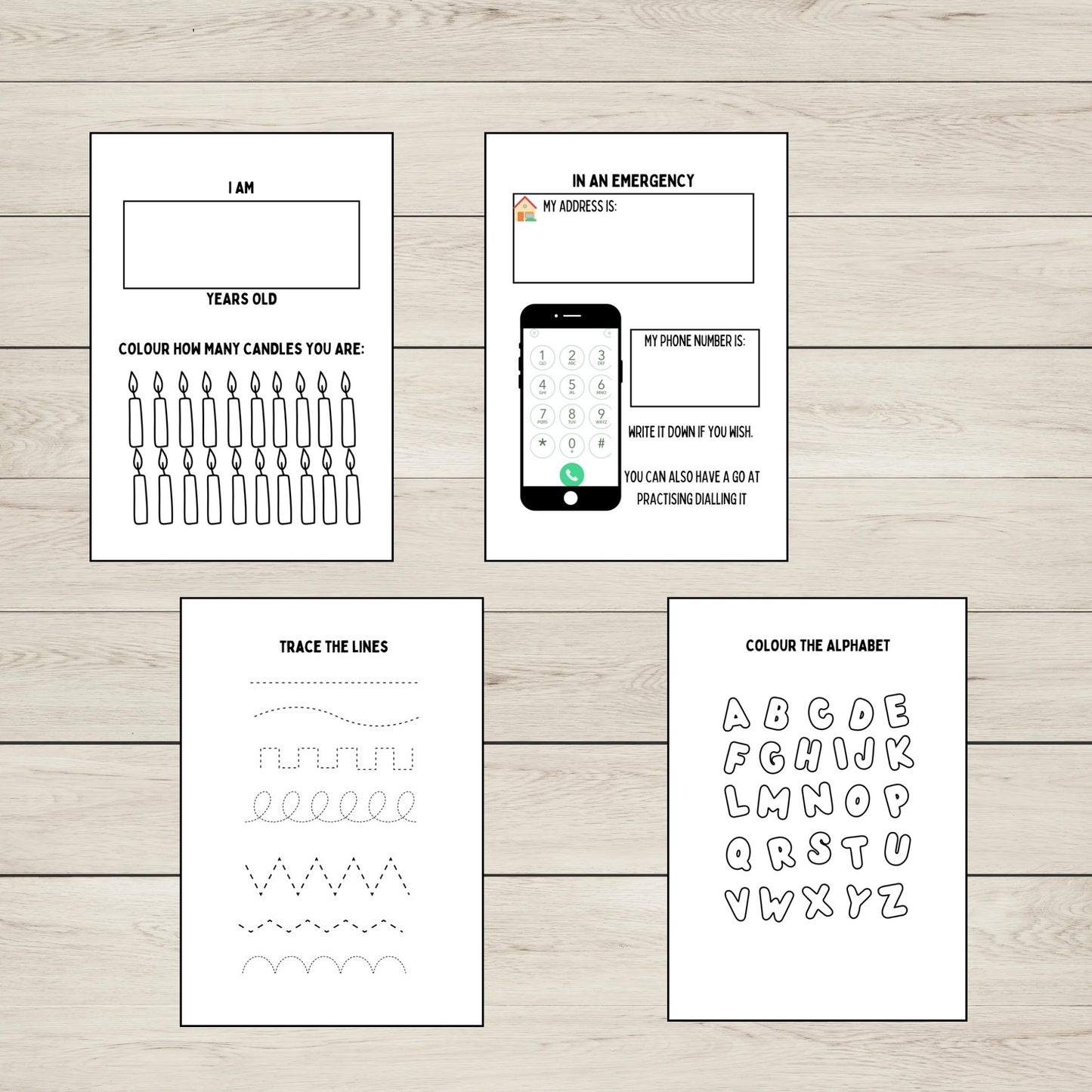 Early Learning Activity Book Printable