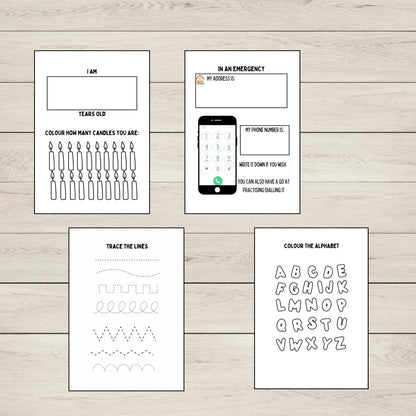 Early Learning Activity Book Printable