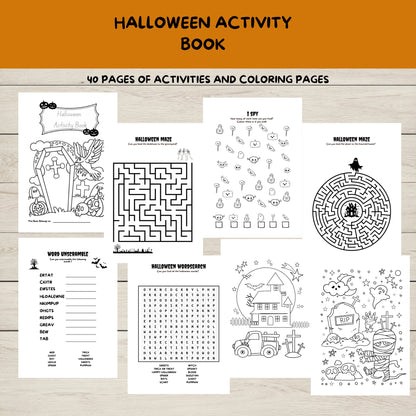 "A printable Halloween activity and colouring book."