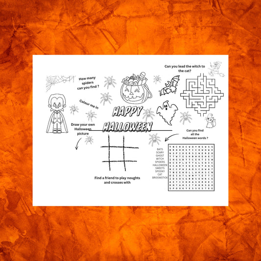 halloween activity sheet printable