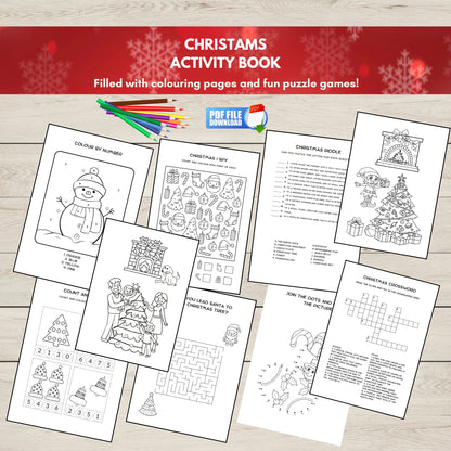 "a printable colouring and activity book for kids."