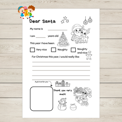 Letter to Santa Printable