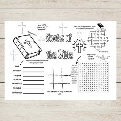 Books of the Bible Activity Placemat